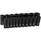 Dynamic Tools 1/2" Drive 19 Pieces 6 Point Deep SAE Impact Socket Set D018026 - alternate 1